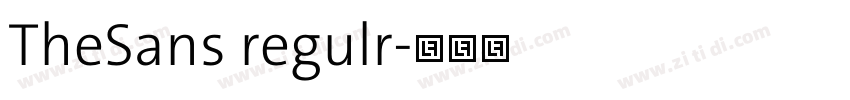 TheSans regulr字体转换